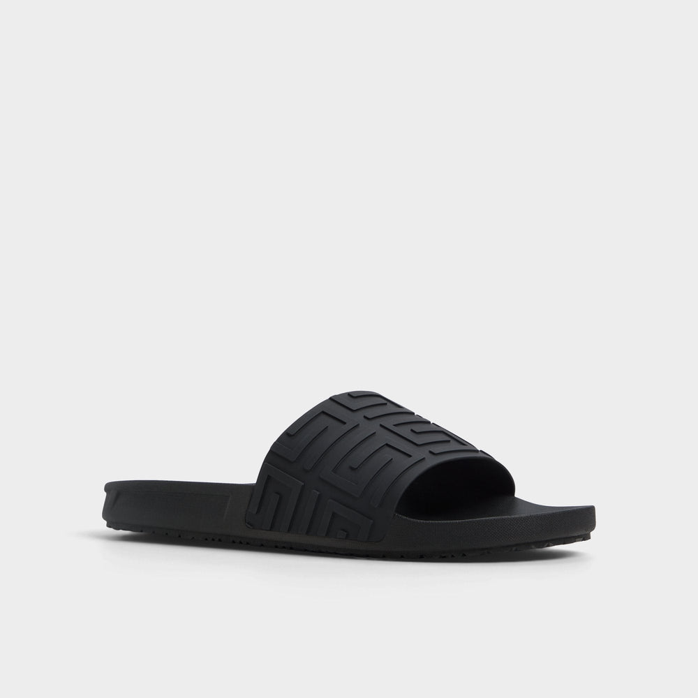 Aldo Atrani Black Men's Slides - Slide sandal Black