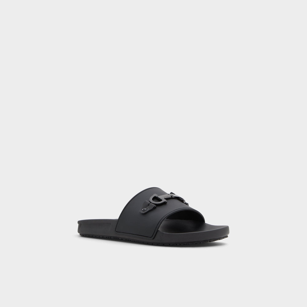 Aldo Loungeslide Black Men's Slides - Slide sandal Black