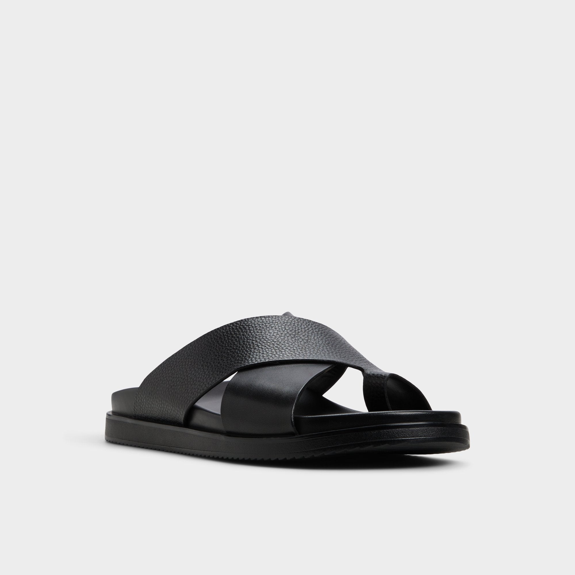Aldo Darley Black Men's Sandals & Slides - Strappy flat sandal Black