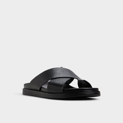 Aldo Darley Black Men's Sandals & Slides - Strappy flat sandal Black