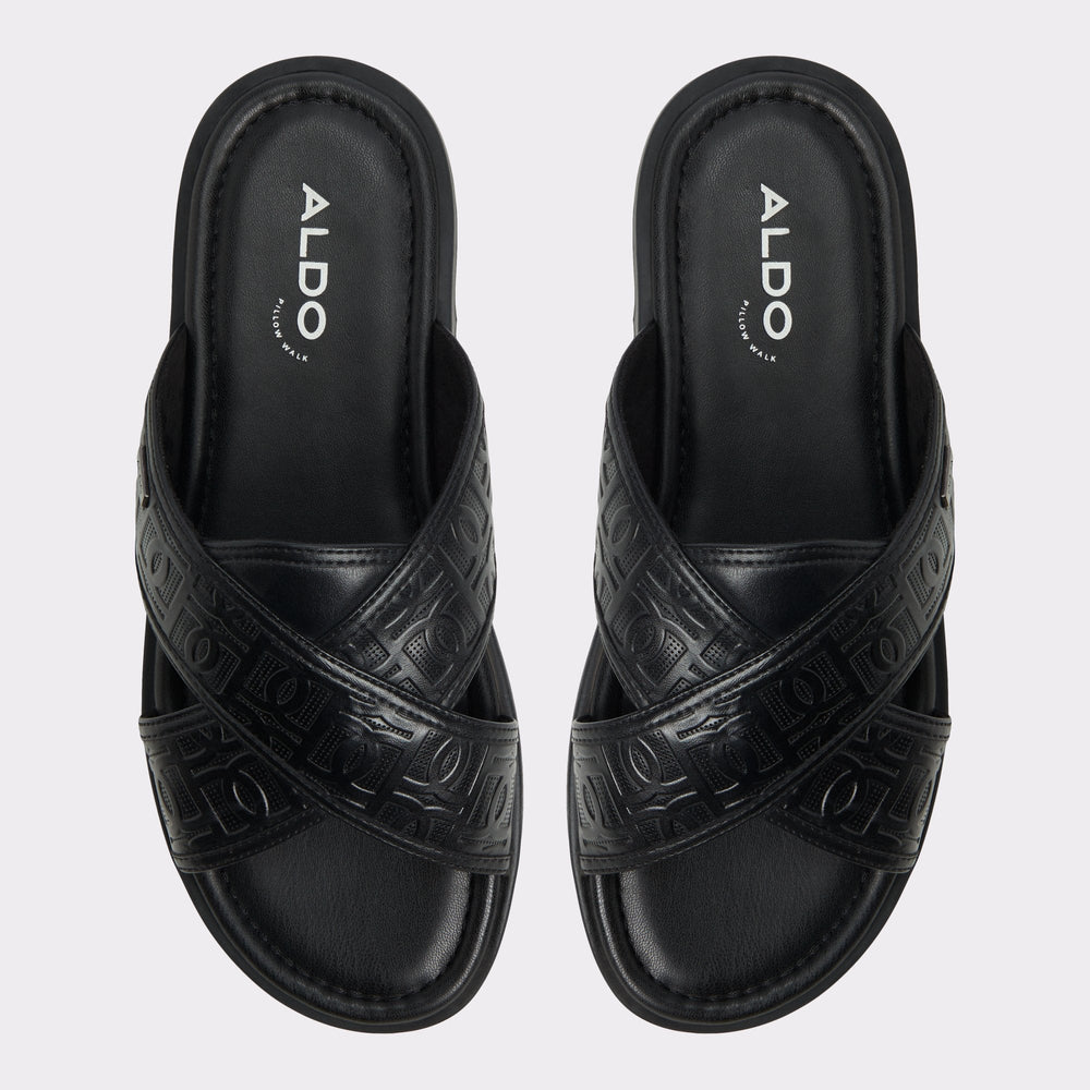 Aldo Olino Open Black Men's Slides - Slide sandal Open black