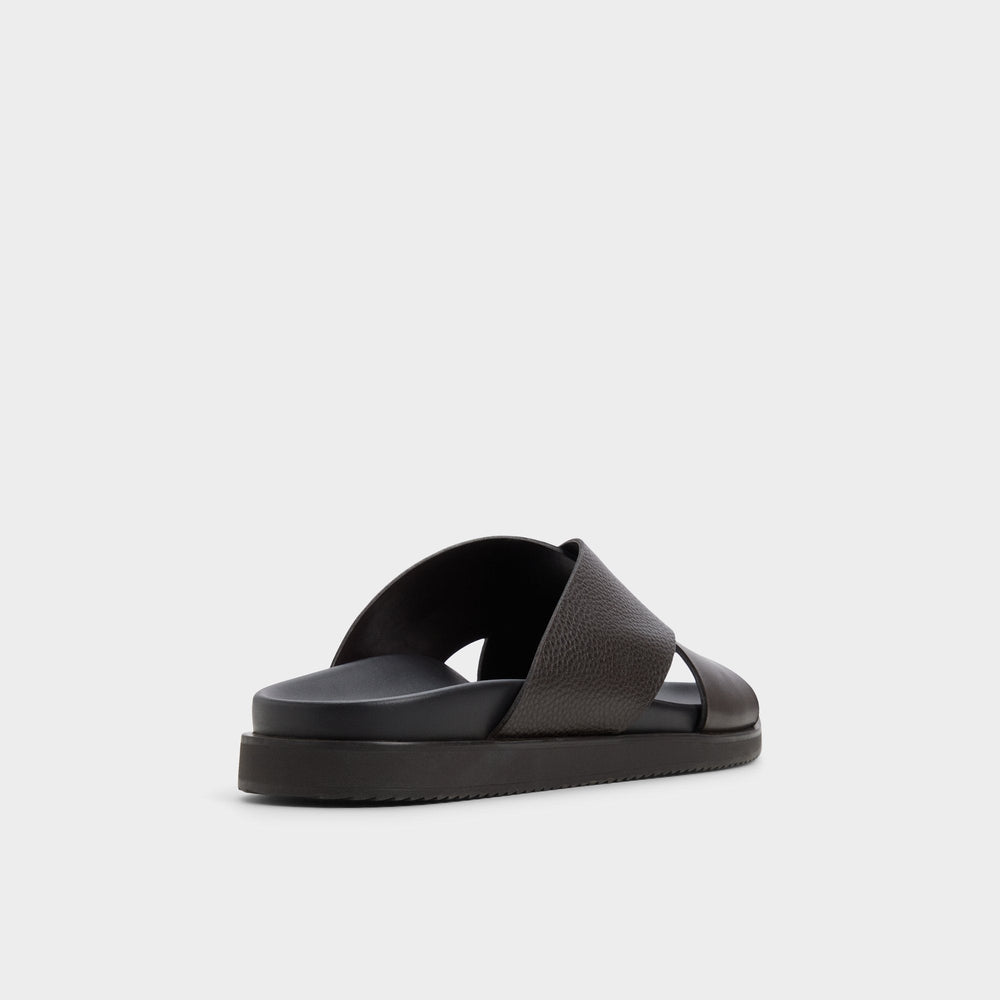 Aldo Darley Dark Brown Men's Sandals & Slides - Strappy flat sandal Dark brown