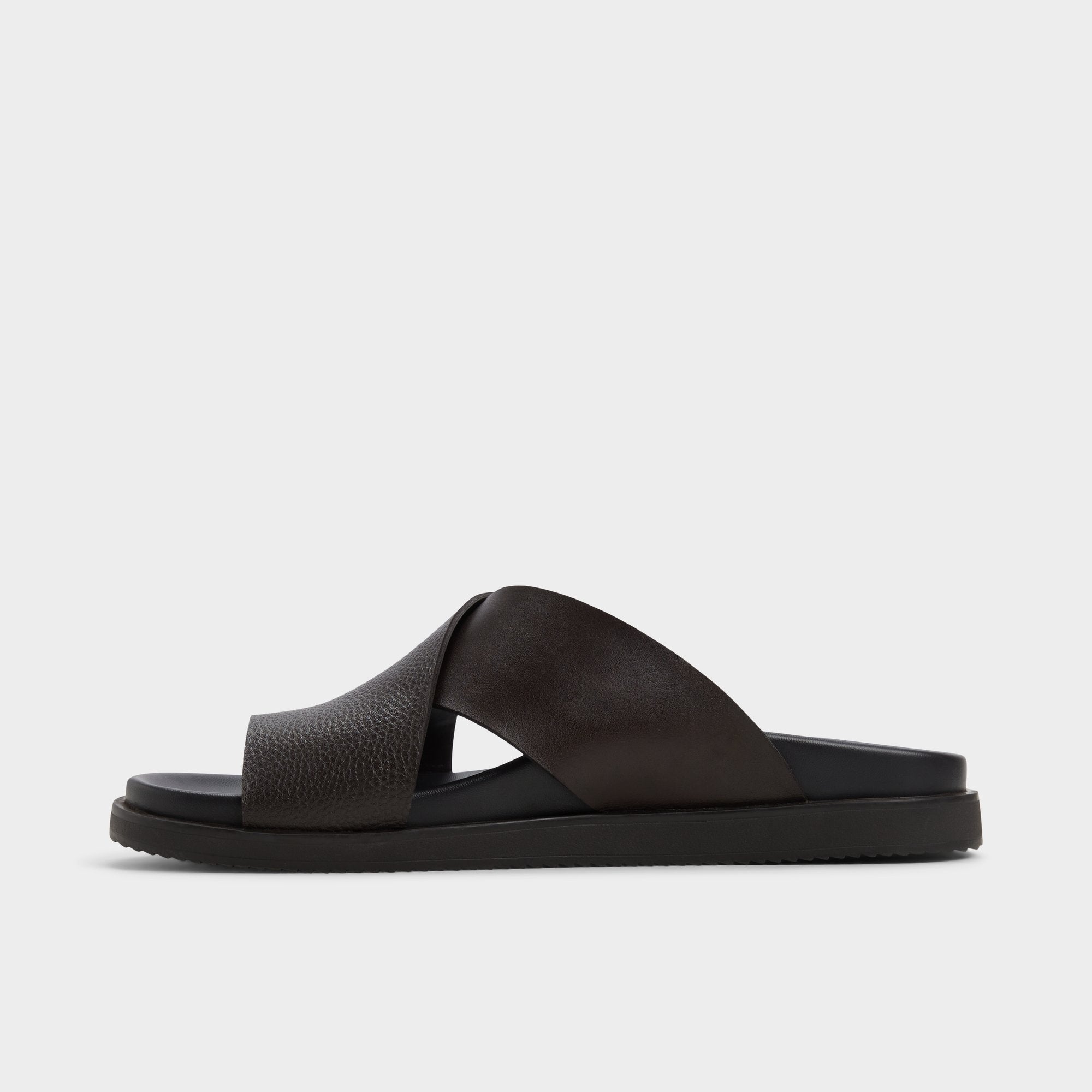 Aldo Darley Dark Brown Men's Sandals & Slides - Strappy flat sandal Dark brown