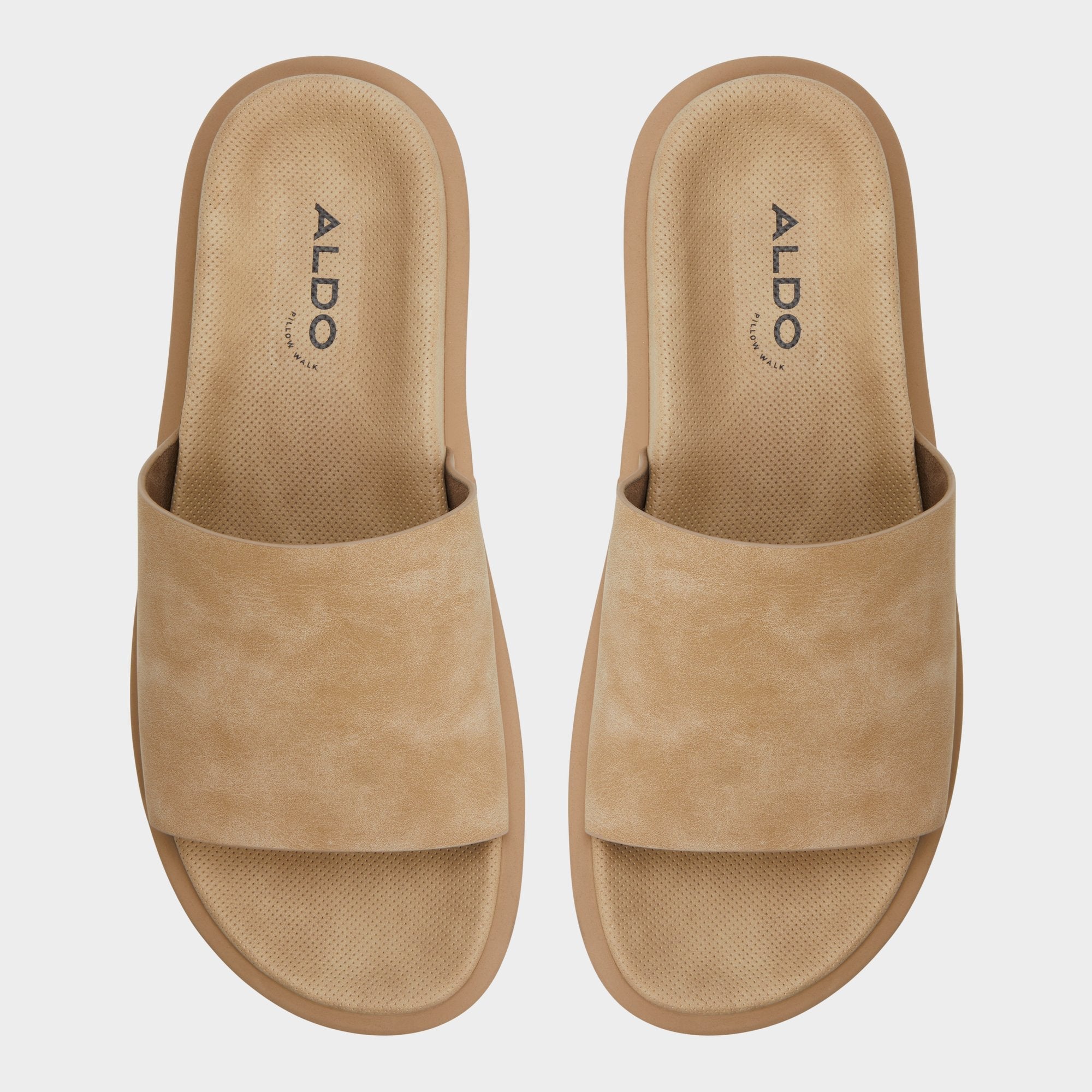 Aldo Galesa Light Beige Men's Slides - Slide sandal Light Beige