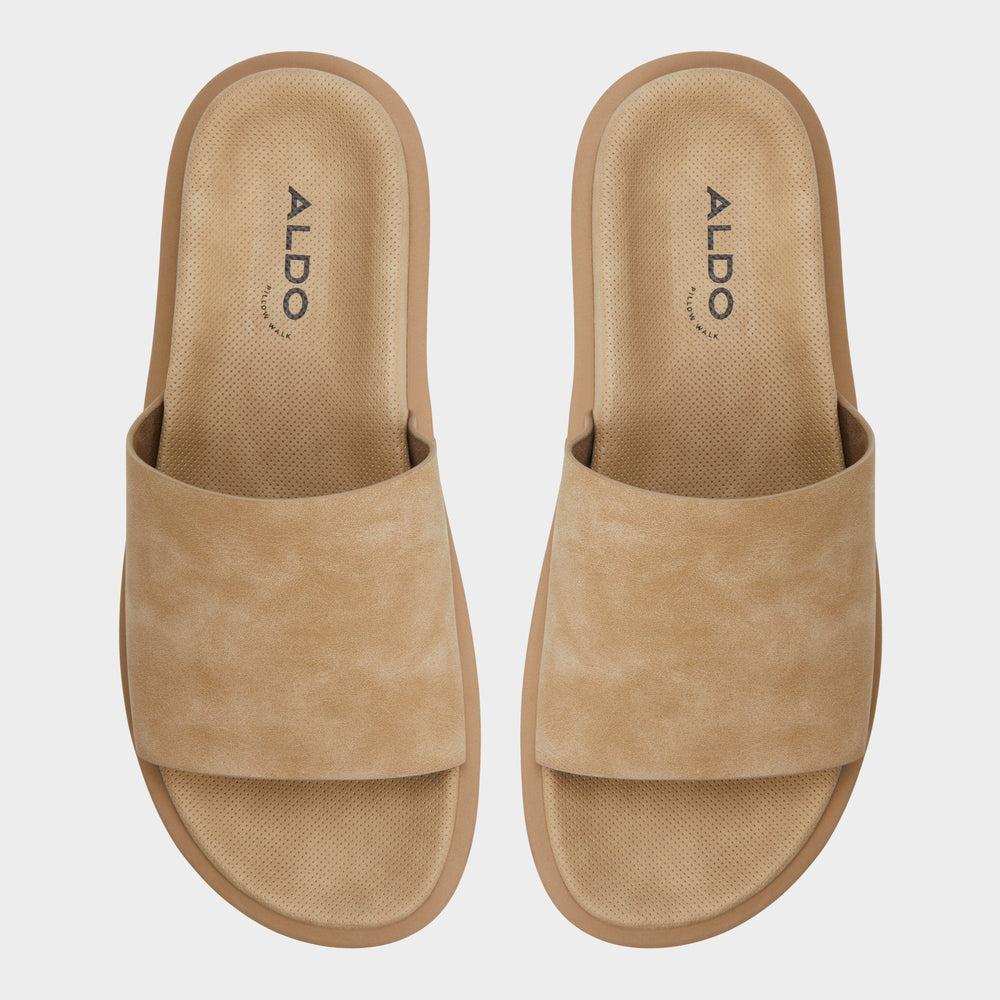 Aldo Galesa Light Beige Men's Slides - Slide sandal Light Beige