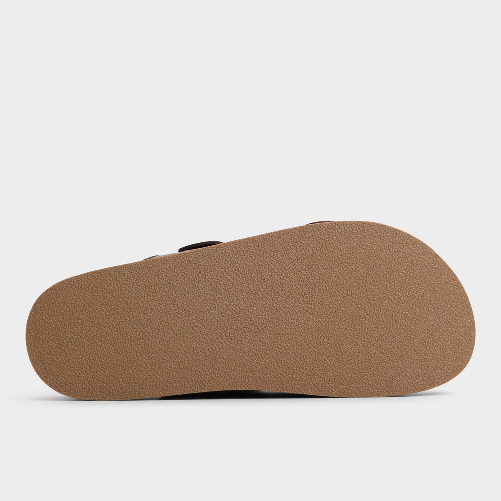 Aldo Sunnyside Dark Brown Men's Slides - Slide sandal Dark Brown