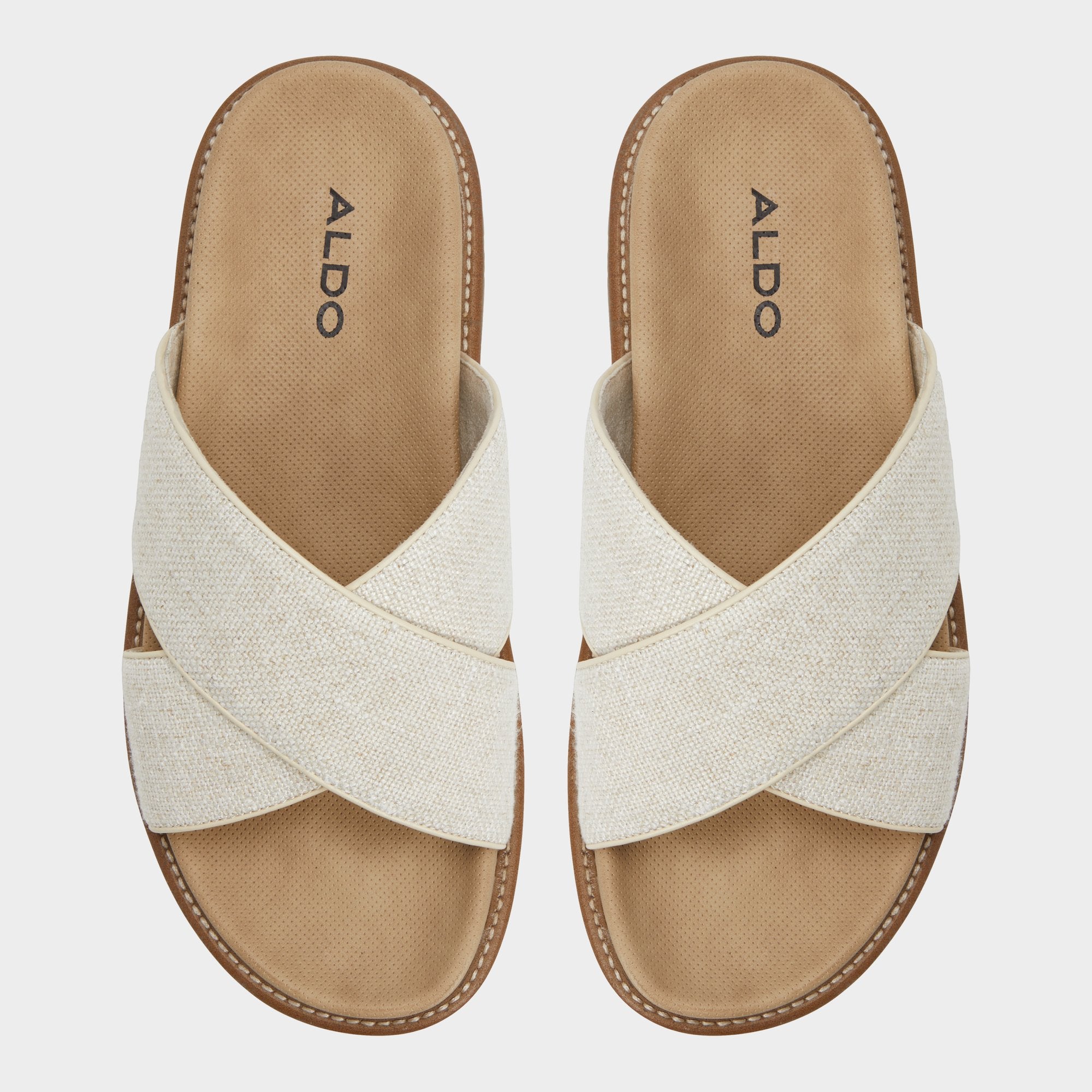 Aldo Marrin Open Beige Men's Slides - Slide sandal Open Beige