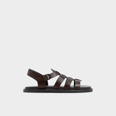 Aldo Warley Dark Brown Men's Sandals & Slides - Strappy flat sandal Dark Brown