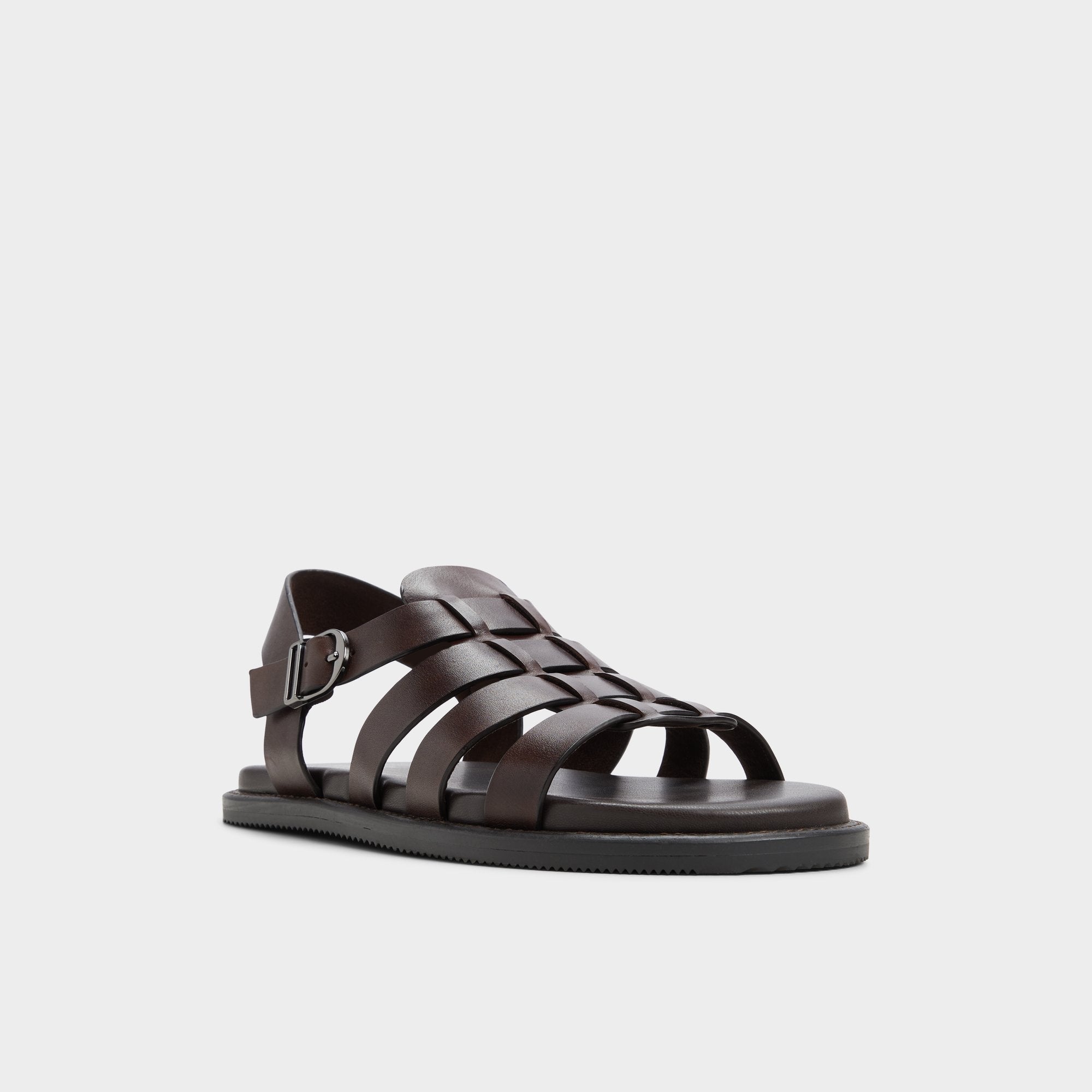 Aldo Warley Dark Brown Men's Sandals & Slides - Strappy flat sandal Dark Brown