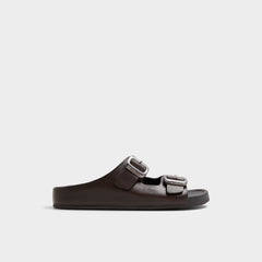 Aldo Kennebunk Dark Brown Men's Slides - Slide sandal Dark Brown