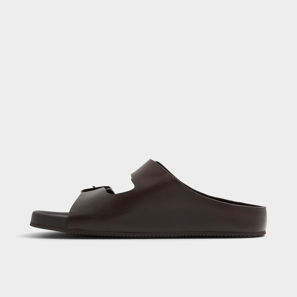 Aldo Kennebunk Dark Brown Men's Slides - Slide sandal Dark Brown
