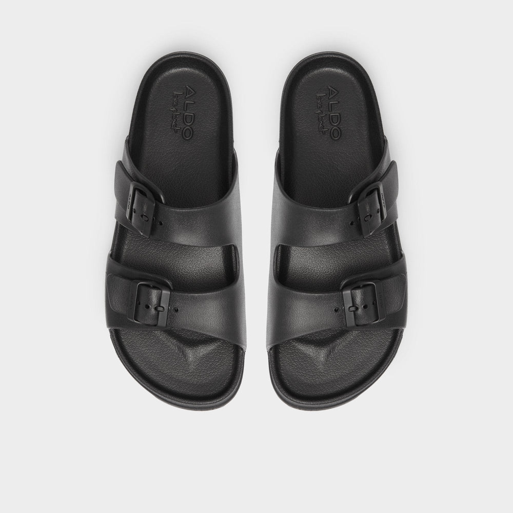Aldo Hideo Black Men's Slides - Slide sandal Black
