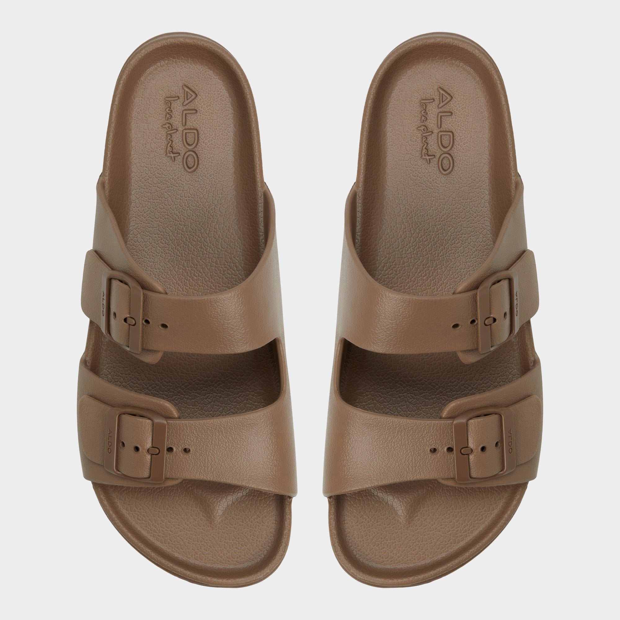 Aldo Hideo Light Brown Men's Slides - Slide sandal Light Brown