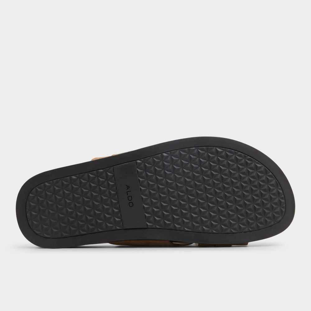 Aldo Delmar Open Brown Men's Slides - Slide sandal Open Brown