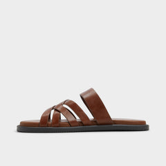 Aldo Haniff Cognac Men's Sandals & Slides - Strappy flat sandal Cognac