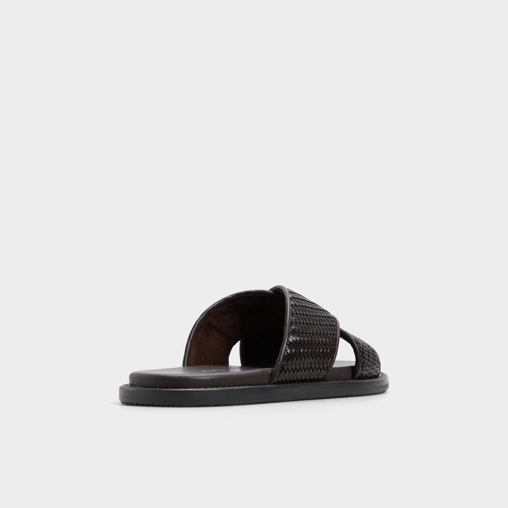 Aldo Tarik Dark Brown Men's Sandals & Slides - Slide sandal Dark Brown