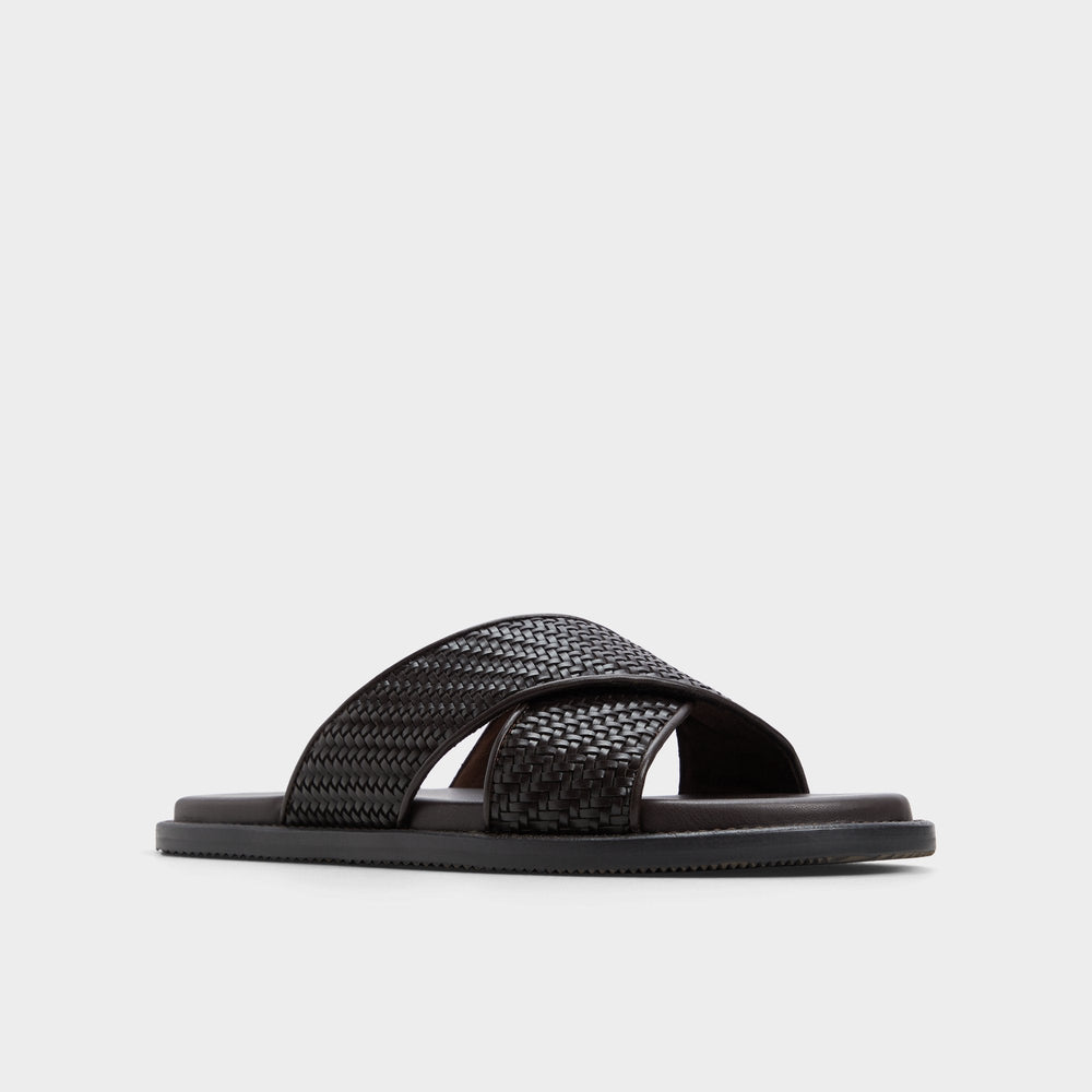 Aldo Tarik Dark Brown Men's Sandals & Slides - Slide sandal Dark Brown