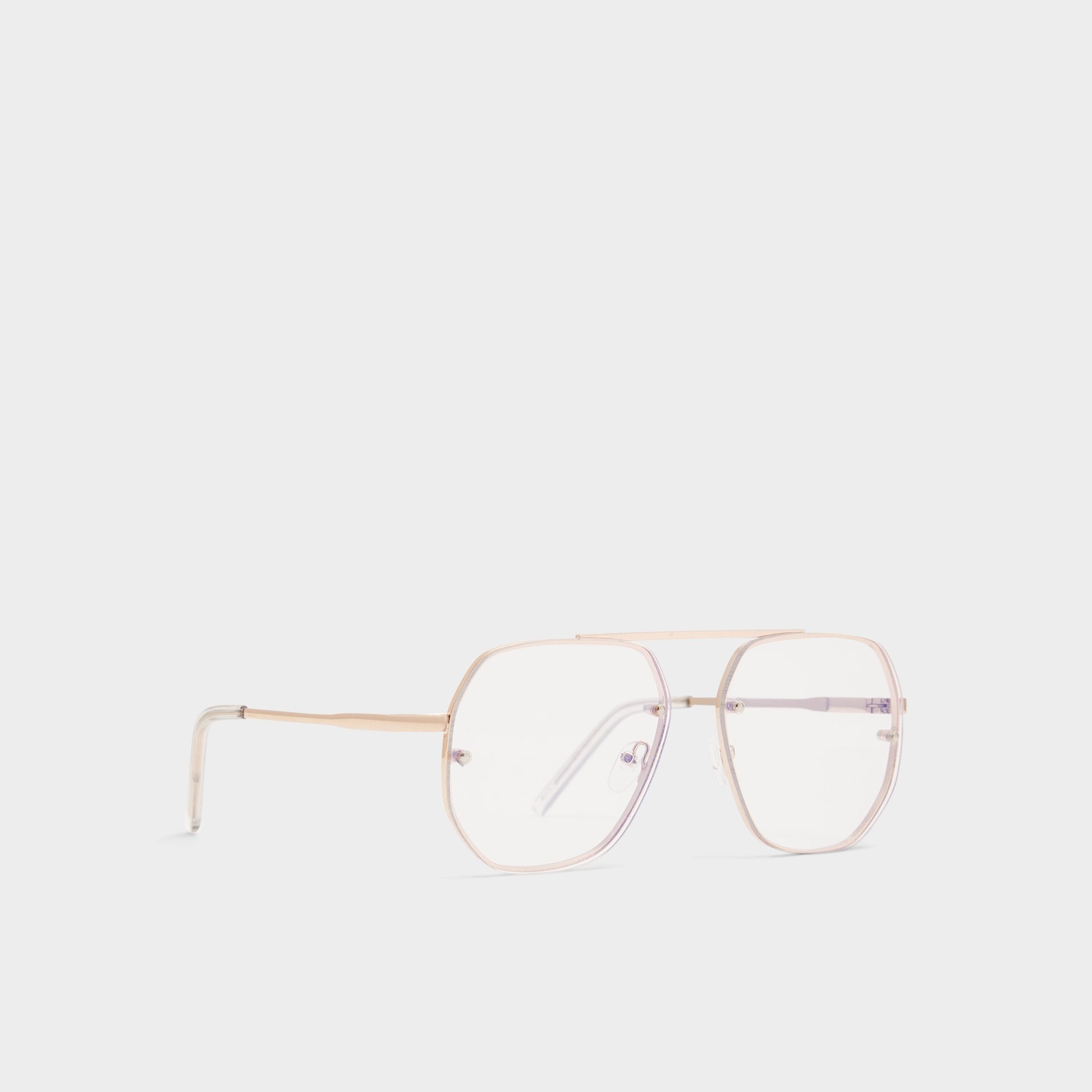 Aldo Diprion Gold Men's Aviator - Non-prescription reading glasses Gold