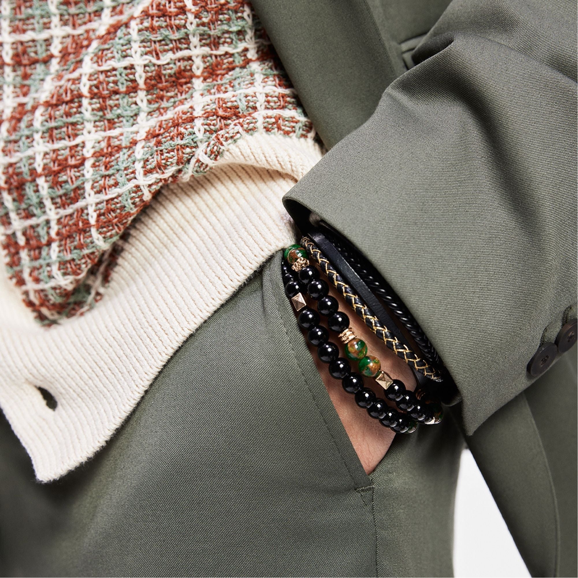 Aldo Alderbrae Dark Green Men's Jewelry - Bracelet Dark green