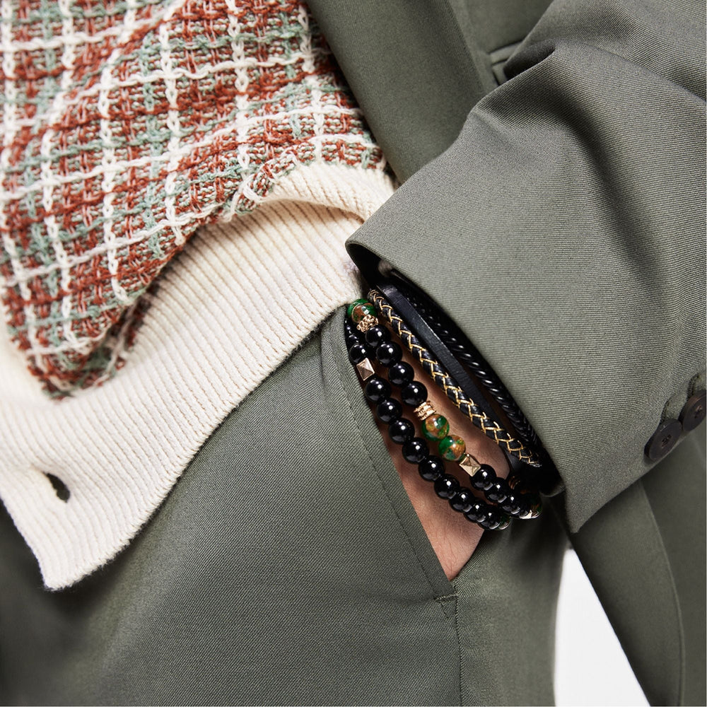 Aldo Alderbrae Dark Green Men's Jewelry - Bracelet Dark green