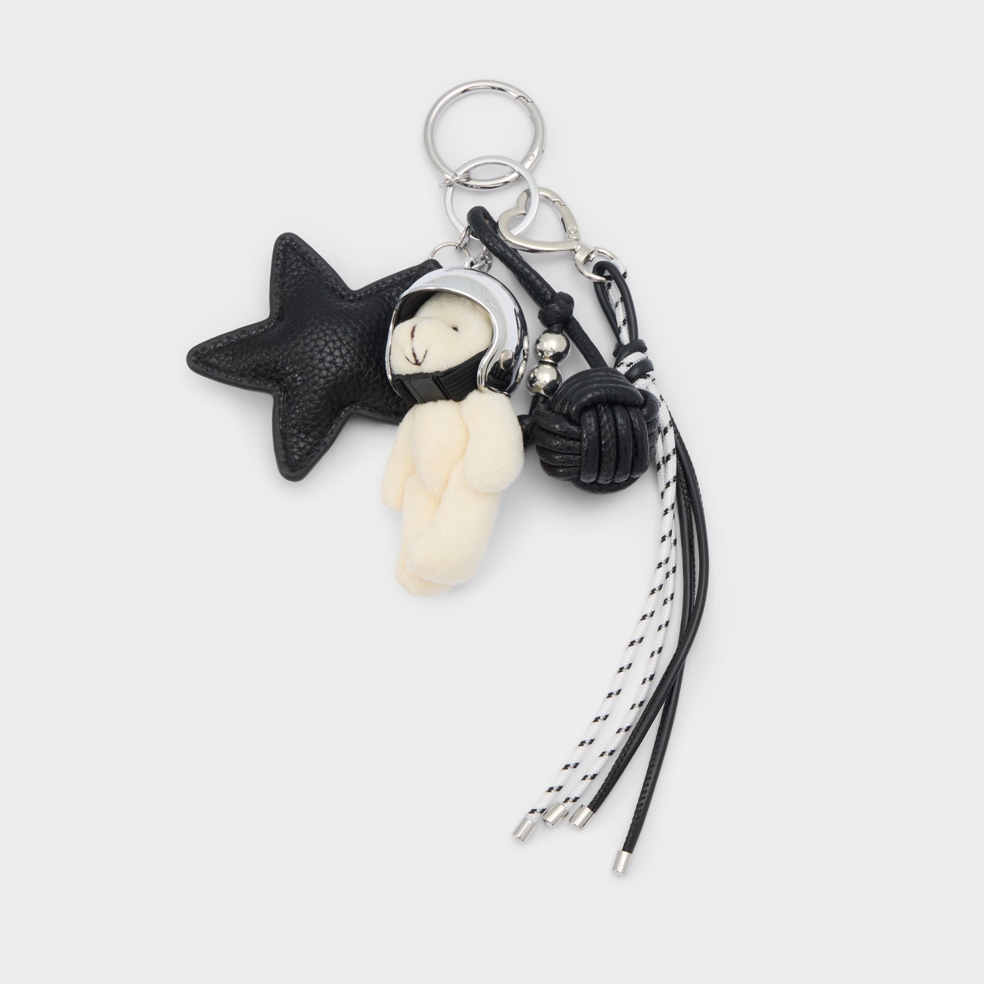 Aldo Astrobear in Black Silver Multi - Bag charm Black/silver multi