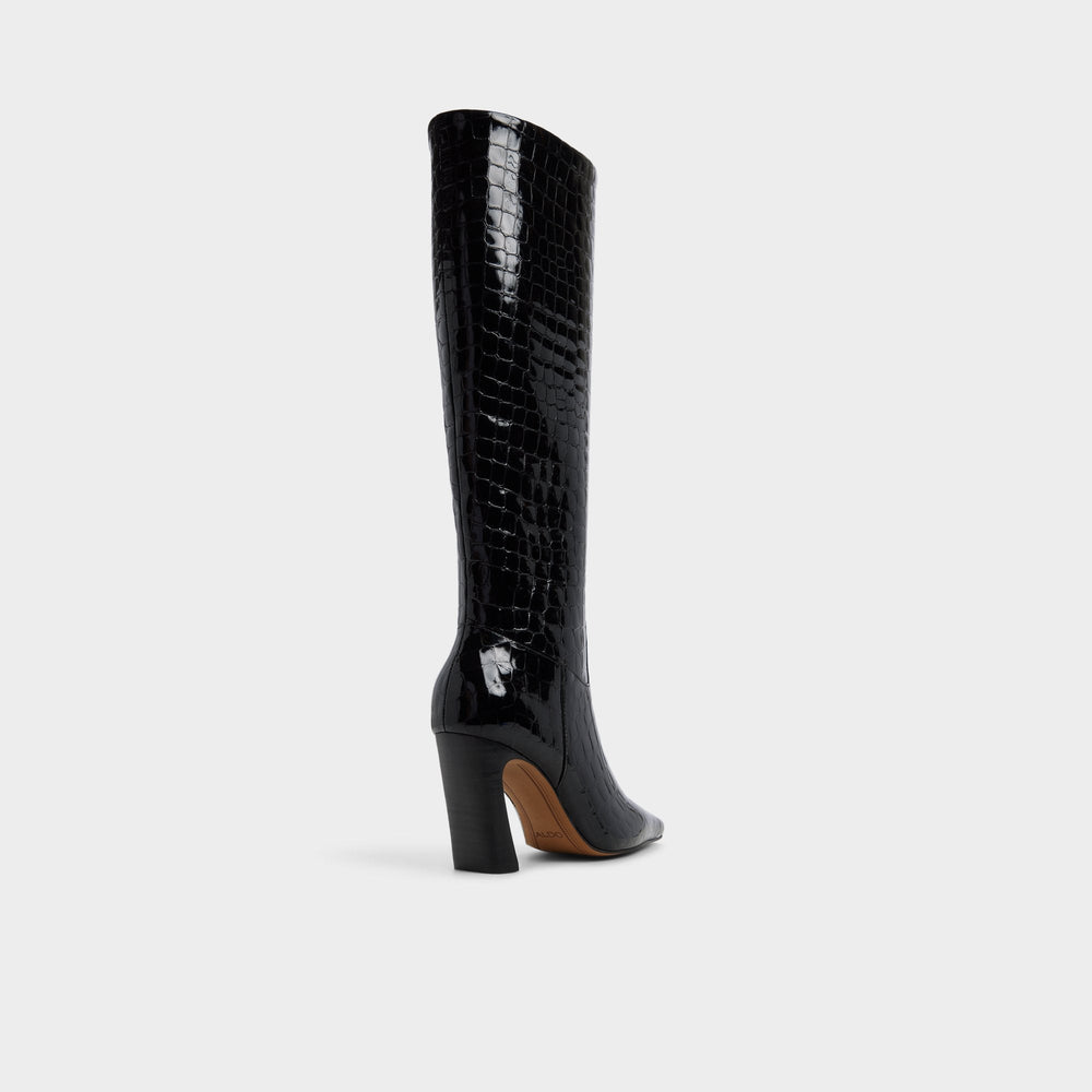 Aldo Vivienna in Black - Knee-high boot, Block heel Black