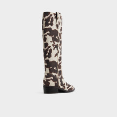 Aldo Kaydia in Open Brown 14179225 - Western knee-high boot, Block heel Open Brown