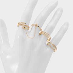 Aldo Ringsies in Gold Clear Multi - Multi finger rings Gold/clear multi