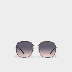 Aldo Elbamadar Black/Gold Multi Women's Square - Square sunglasses Black/Gold Multi