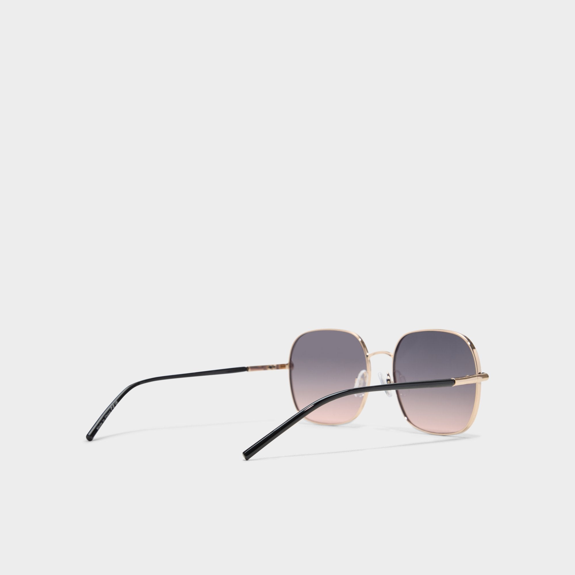 Aldo Elbamadar Black/Gold Multi Women's Square - Square sunglasses Black/Gold Multi