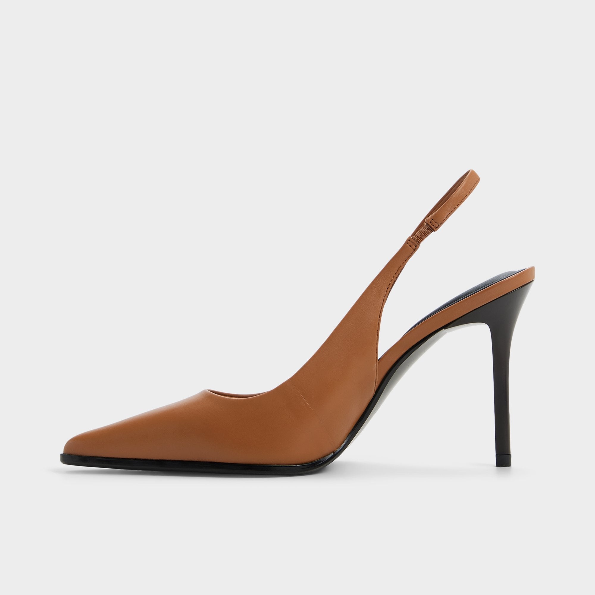 Aldo Re in Samantha Light Brown - Sling back high heel, Stiletto heel Light brown
