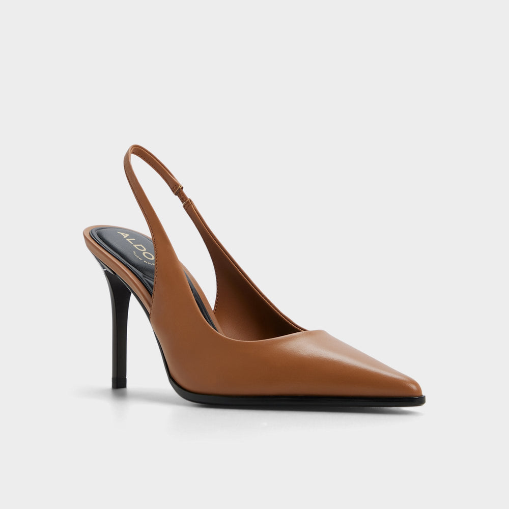 Aldo Re in Samantha Light Brown - Sling back high heel, Stiletto heel Light brown