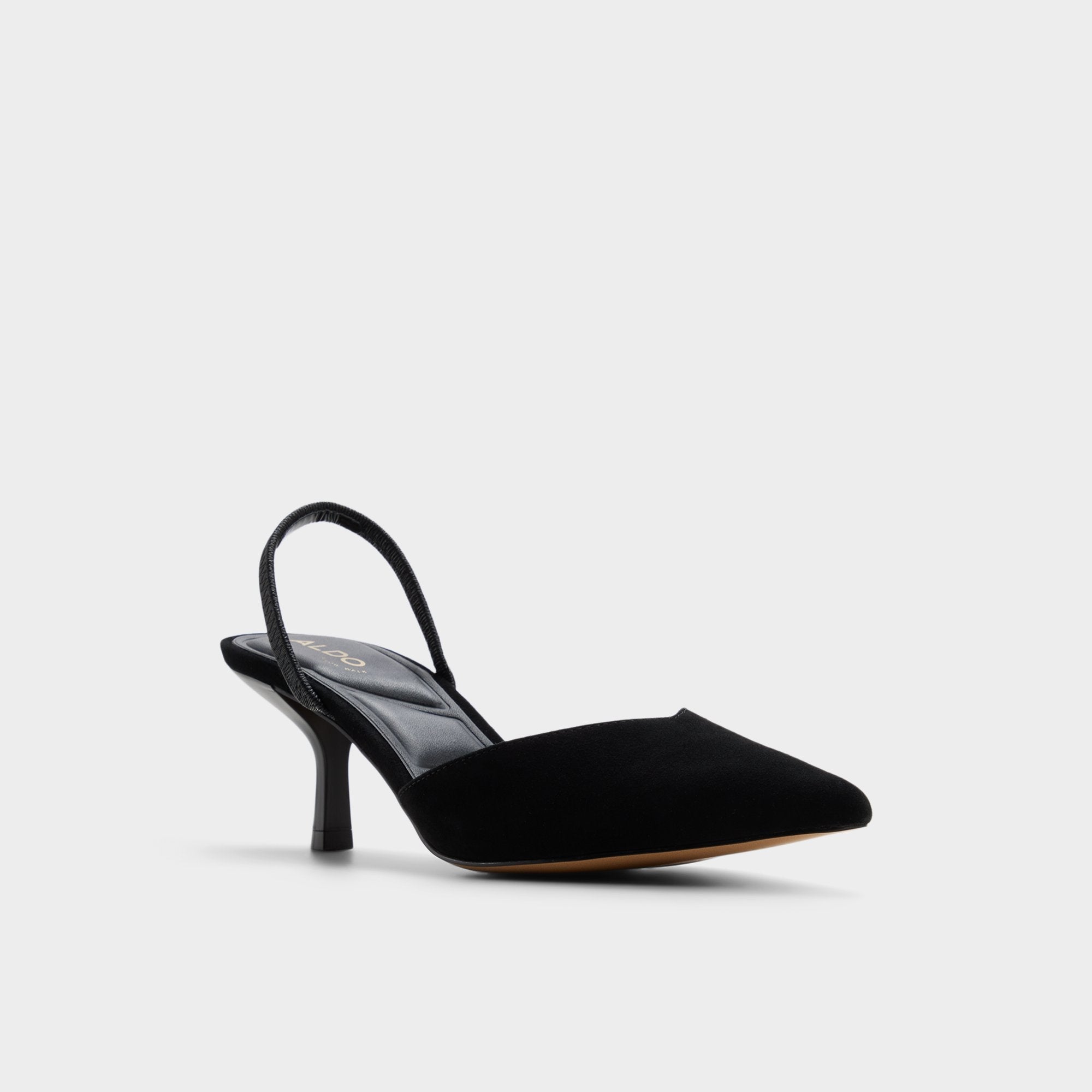 Aldo Re in Jessica Black - Sling back high heel, Stiletto heel Black
