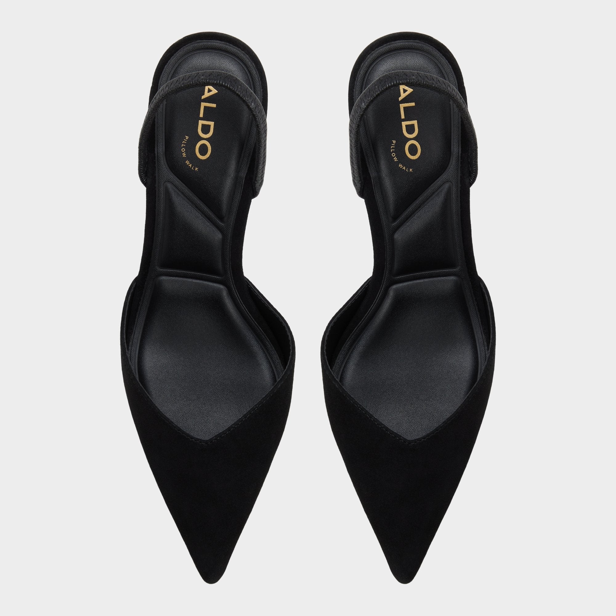 Aldo Re in Jessica Black - Sling back high heel, Stiletto heel Black