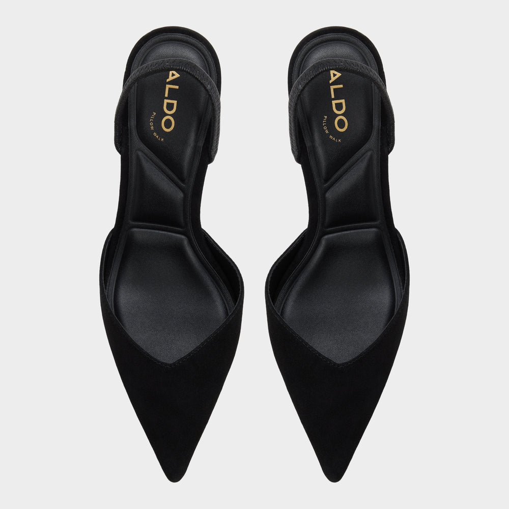 Aldo Re in Jessica Black - Sling back high heel, Stiletto heel Black