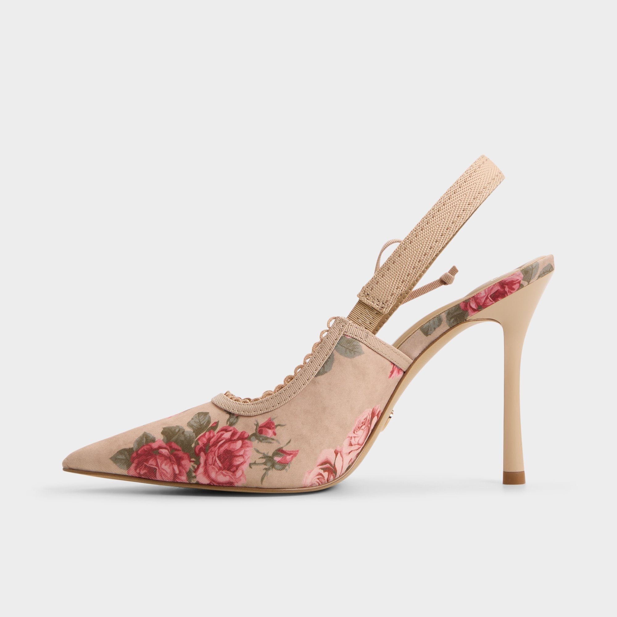 Aldo Hennie in Beige Combo 14190601 - Sling back high heel, Stiletto heel Beige combo