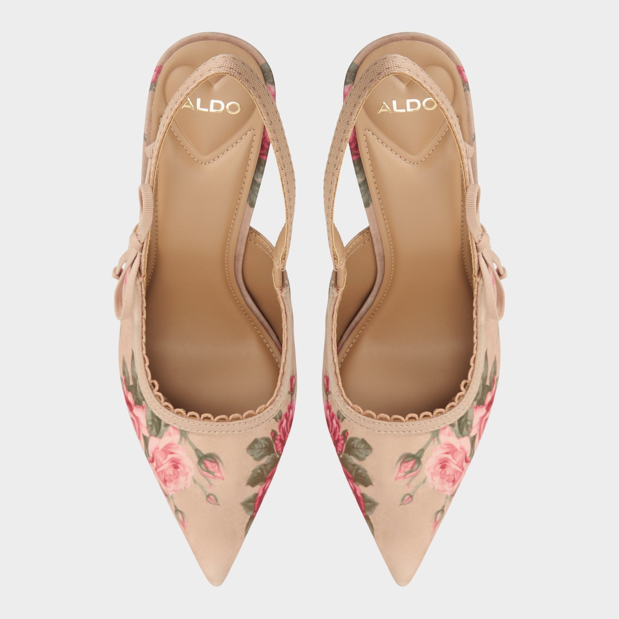 Aldo Hennie in Beige Combo 14190601 - Sling back high heel, Stiletto heel Beige combo