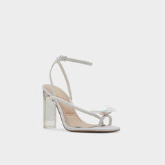 Aldo Pepela in White - Strappy heeled sandal, Block heel White