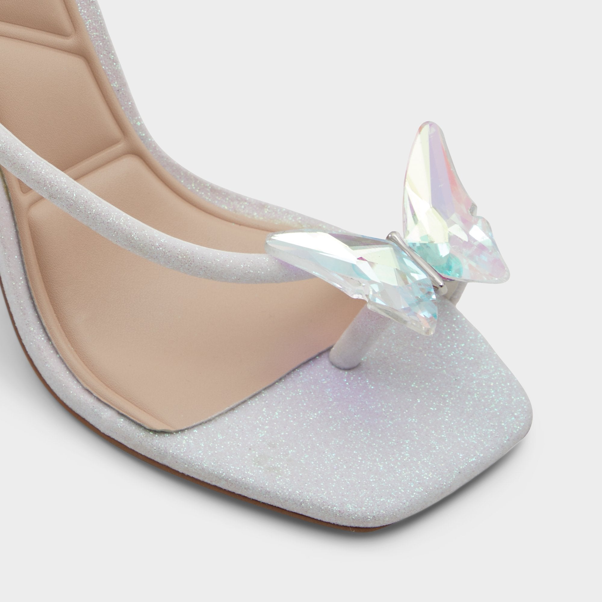 Aldo Pepela in White - Strappy heeled sandal, Block heel White