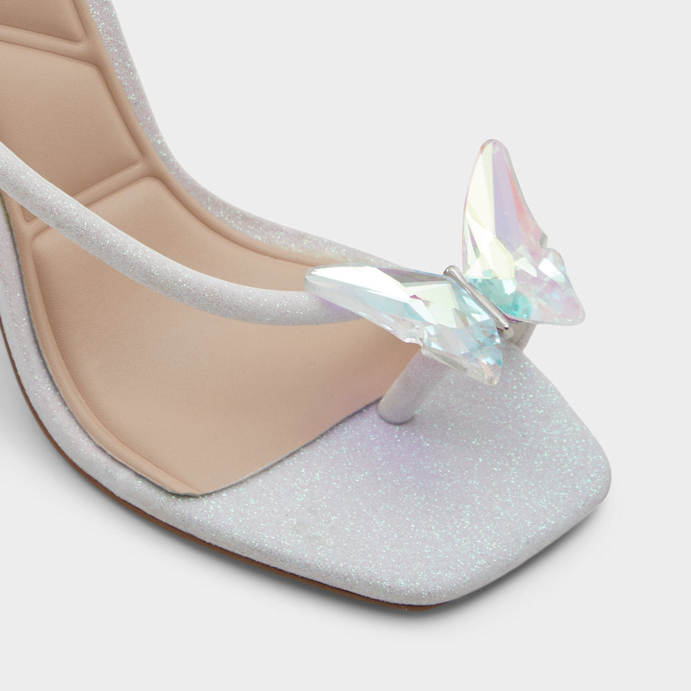 Aldo Pepela in White - Strappy heeled sandal, Block heel White