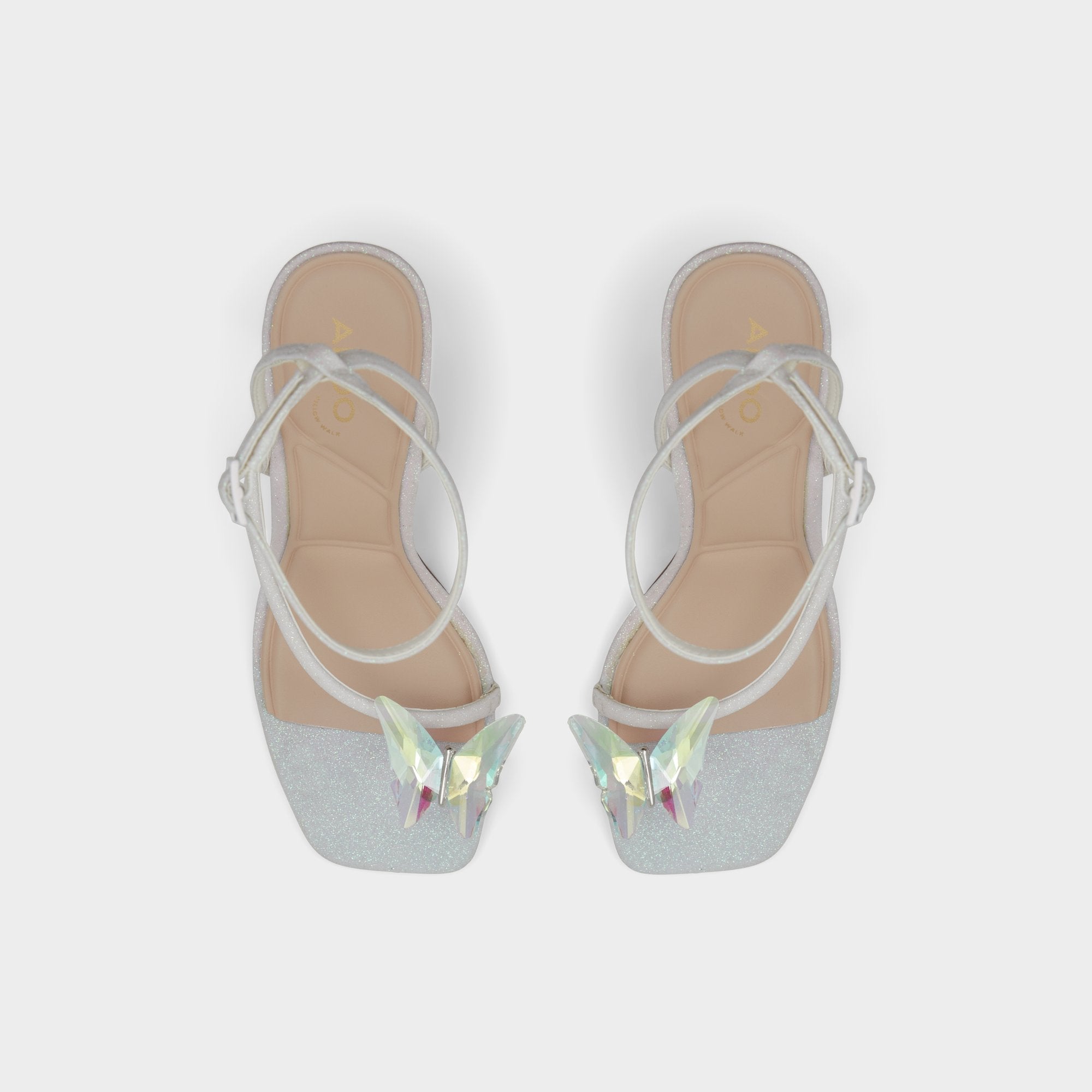 Aldo Pepela in White - Strappy heeled sandal, Block heel White