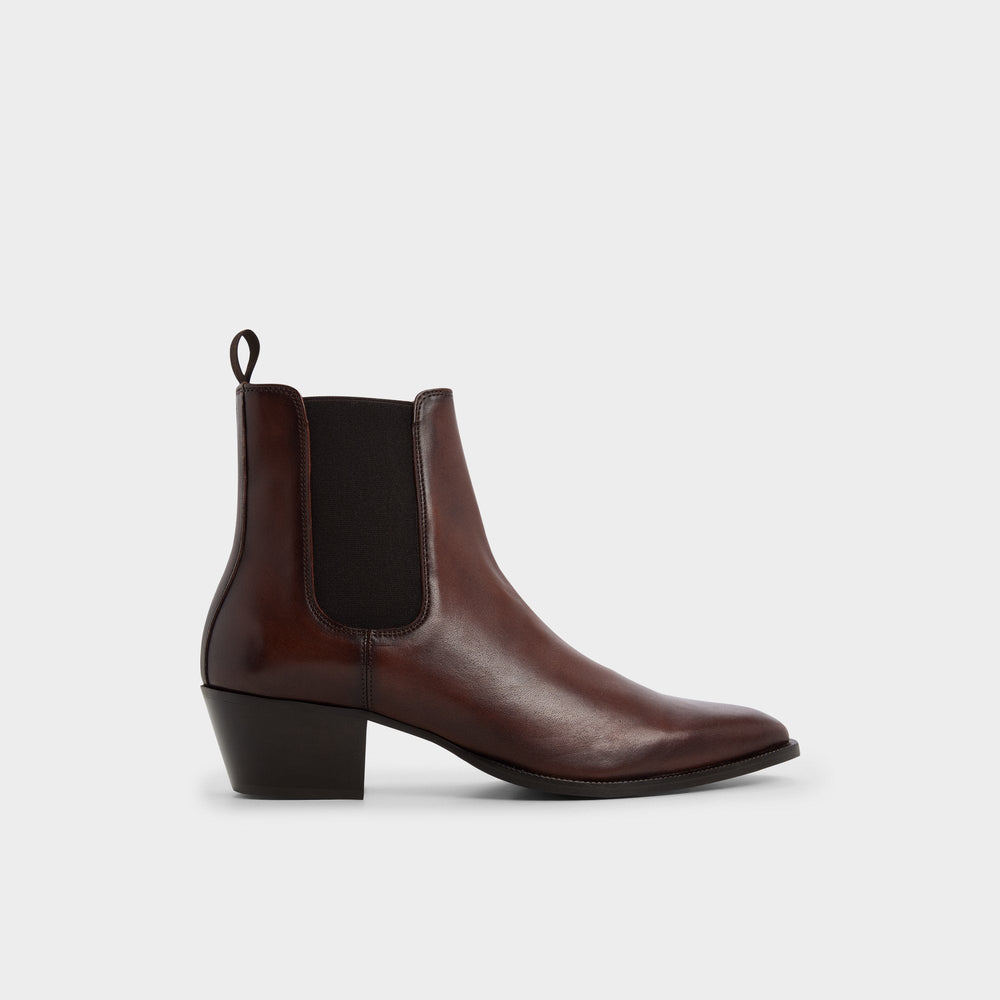 Aldo Jako in Brown - Chelsea boot, Block heel Brown