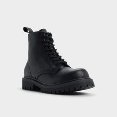 Aldo Doublezero in Other Black - Combat boot, Lug sole Other black