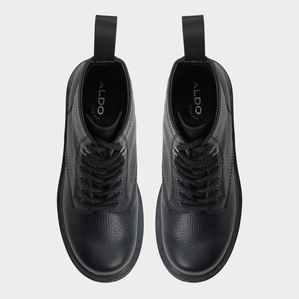 Aldo Doublezero in Other Black - Combat boot, Lug sole Other black