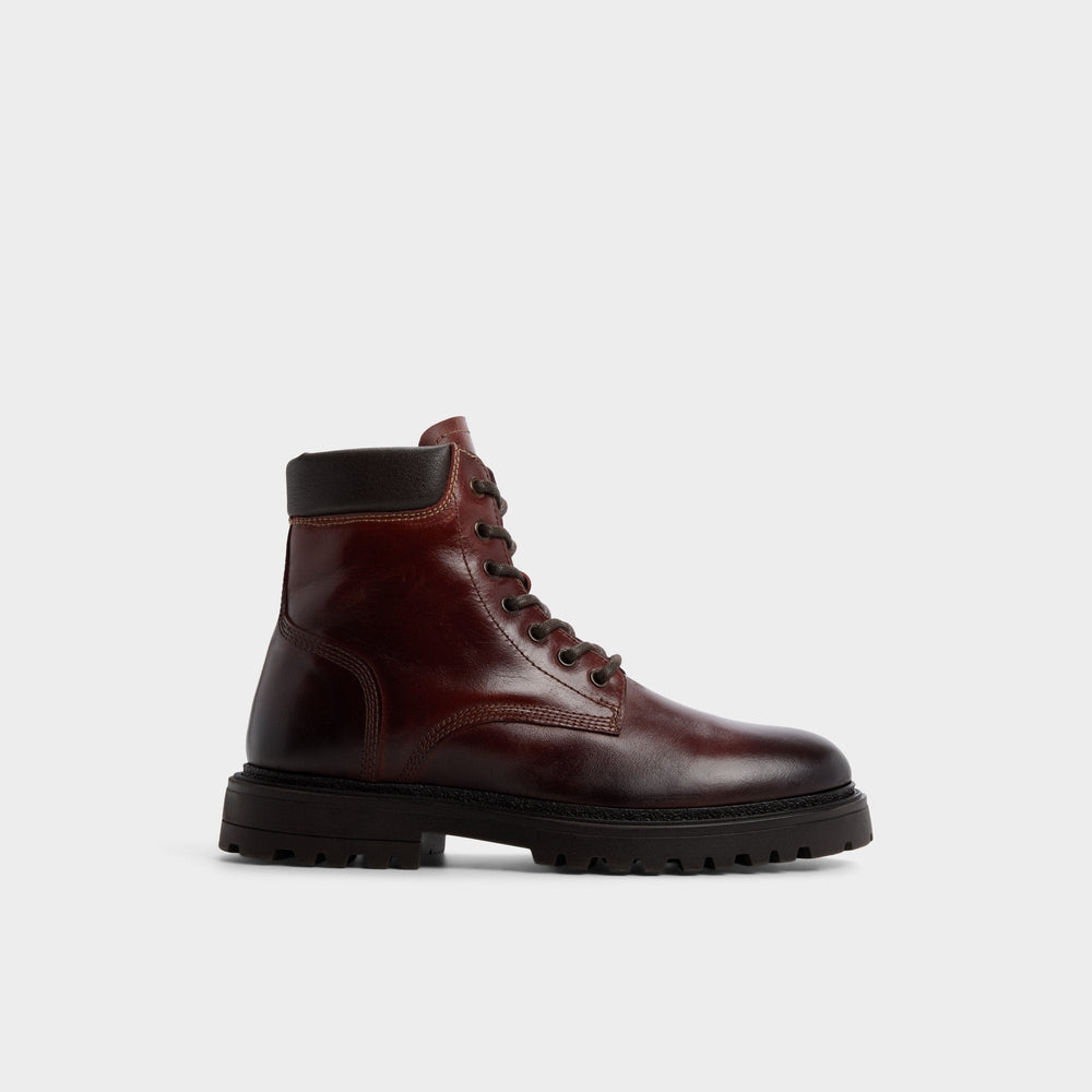 Aldo Draco in Medium Brown - Combat boot, Lug sole Medium brown