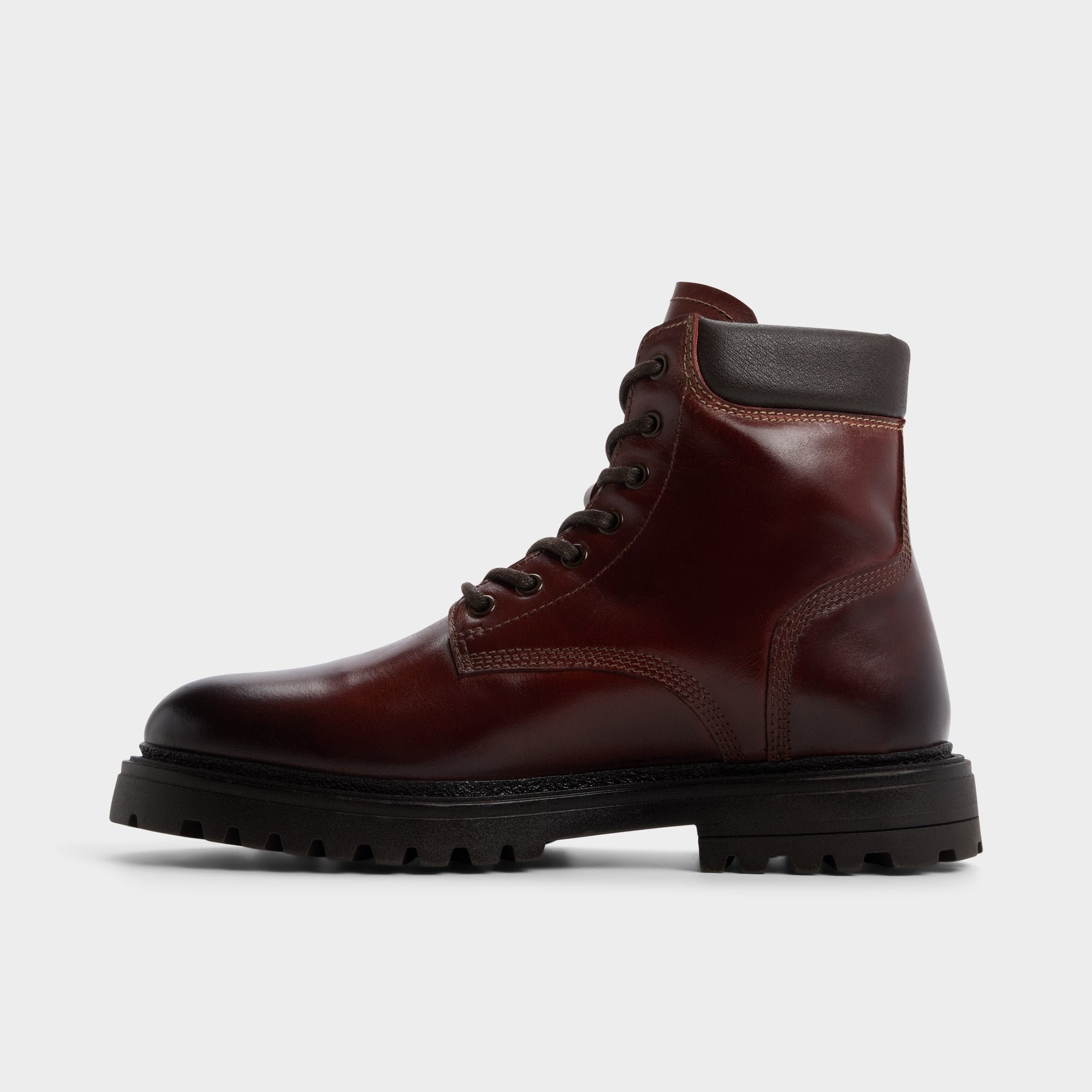 Aldo Draco in Medium Brown - Combat boot, Lug sole Medium brown