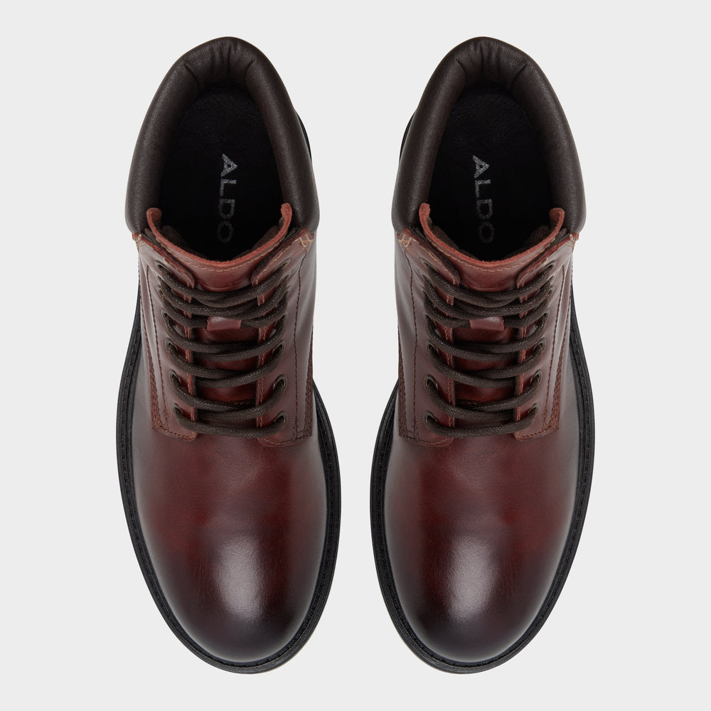 Aldo Draco in Medium Brown - Combat boot, Lug sole Medium brown