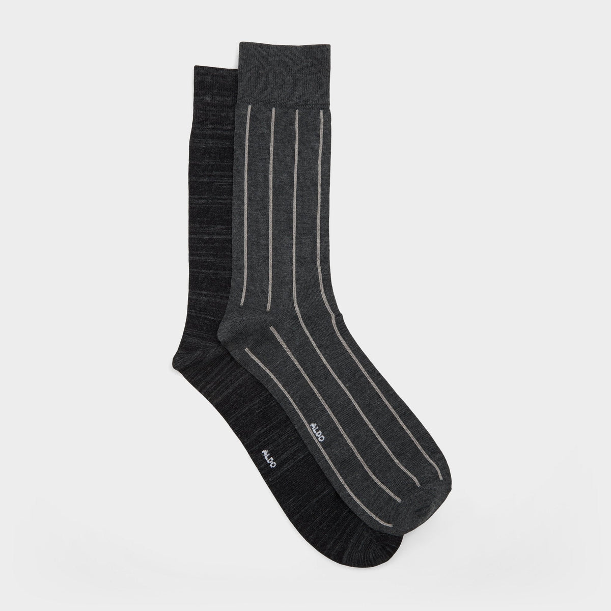 Aldo Nightstripe in Dark Grey - Crew socks Dark grey