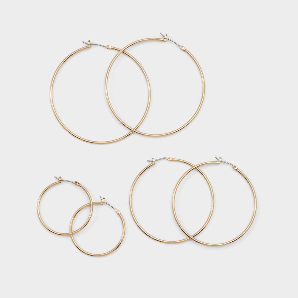 Aldo Dailyhoops in Gold - Earring set Gold