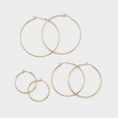 Aldo Dailyhoops in Gold - Earring set Gold
